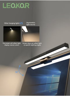 LEOKOR Three Lighting Modes USB LED Desk Lamp E-Reading Computer Monitor Light Bar Task Lamp with Touch Control 50CM  - Image 2