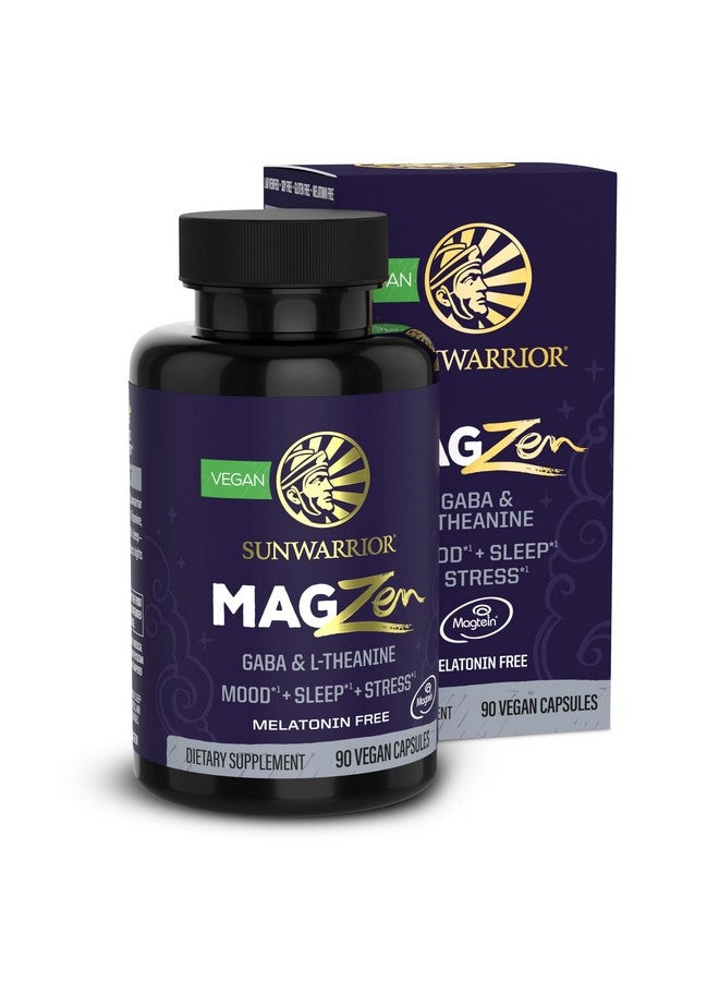 Sunwarrior Magnesium Supplement + Zen Capsules Mood, Sleep & Stress Support with Magnesium, L-Theanine & GABA Promotes Relaxation, Sleep Quality & Mental Clarity - Vegan & Non-Drowsy - 90 Capsules - Image 1