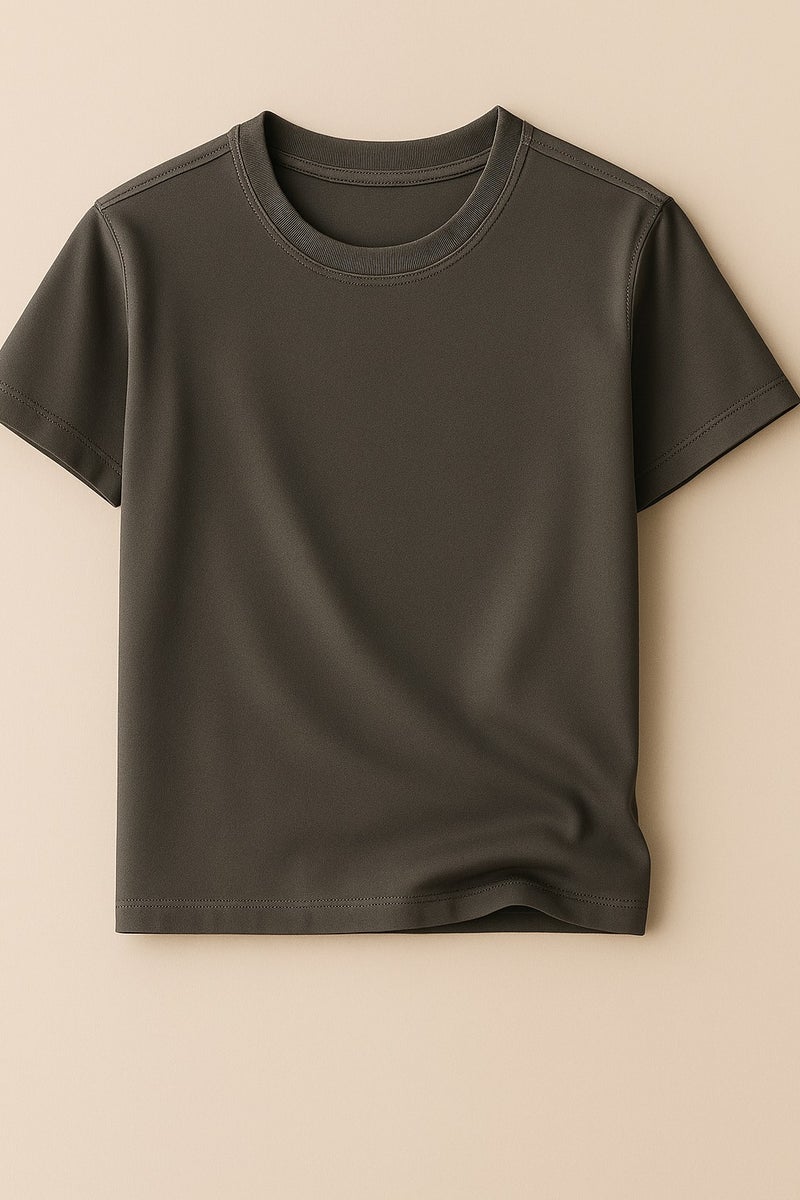 Bambelle Dark Grey T-Shirt - Premium cotton-polyester blend – combines softness with strength - Image 5