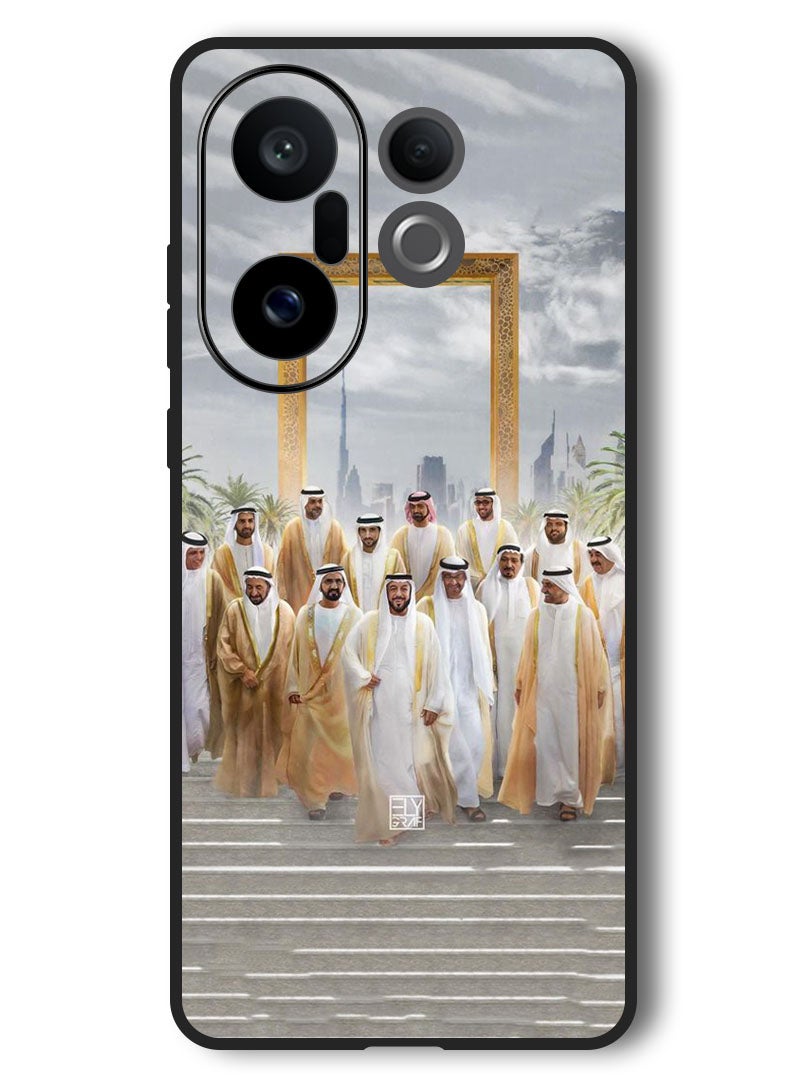 Theodor Case Compatible with Vivo X200 FE 6.31 Inch Protection Shockproof Bumper Cover Dubai Rulers - Image 1