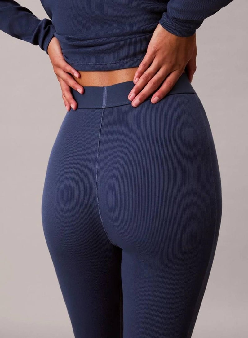 كالفن كلاين بنطال ليجينجز مريح من تشكيلة Cotton Stretch Rib - Image 4