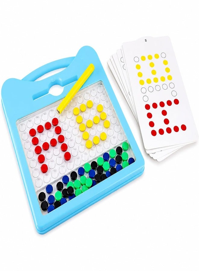 Little B Magnetic Drawing Board for Kid Magnetic Dot Art Game for Toddlers Best Indoor Game for Kids Best Toy for Kids. (Blue) - Image 1