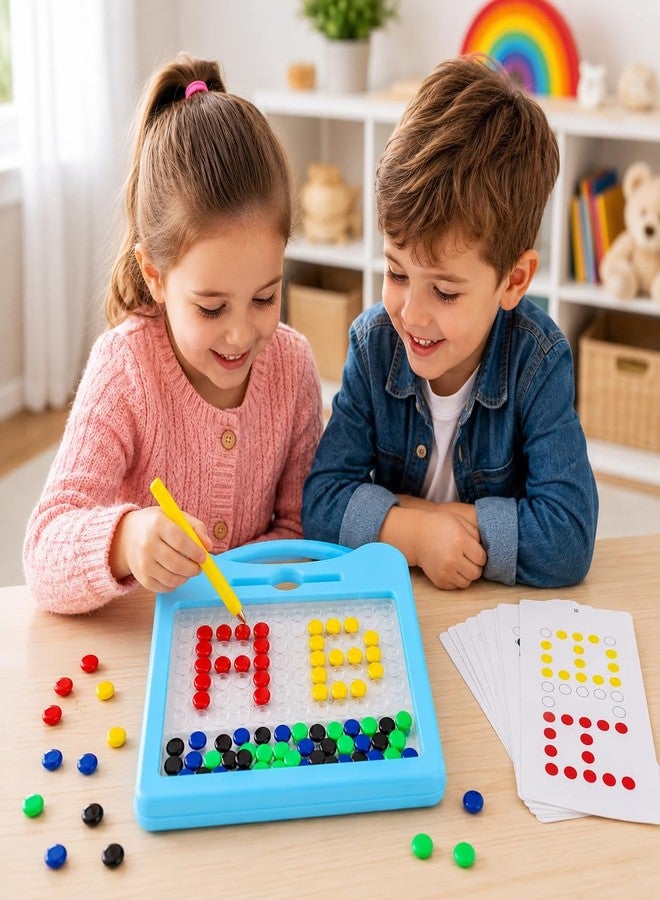 Little B Magnetic Drawing Board for Kid Magnetic Dot Art Game for Toddlers Best Indoor Game for Kids Best Toy for Kids. (Blue) - Image 5