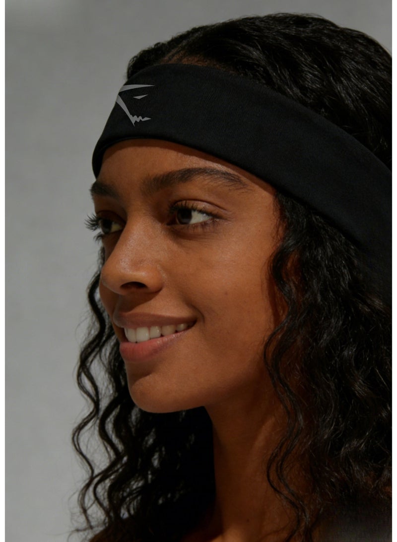 جيمشارك Gymshark Sports performance headband - moisture wicking fabric hair accessory with gym, yoga, and daily styling logos - Image 3