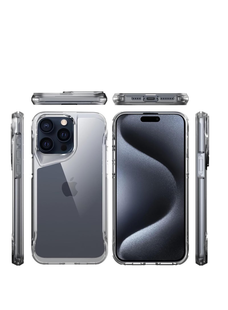 Gear4 Crystal Palace Compatible with for iPhone 15 Pro Max 6.7-Inch Case, Advanced Impact Protection with Technology, Anti-Yellowing, Phone Cover – Transparent - Image 3