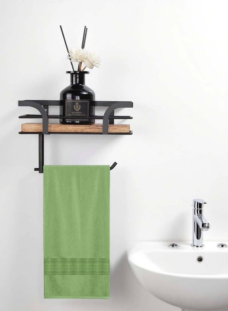 هومار كيت حامل ورق التواليت مثبت على الحائط - حامل ورق التواليت مع رف خشبي للتخزين، منظم ديكور دافئ للحمام للمناديل والهاتف المحمول وحامل مناديل القراءة للحمام والمطبخ، رف خشبي بني فاتح - Image 2