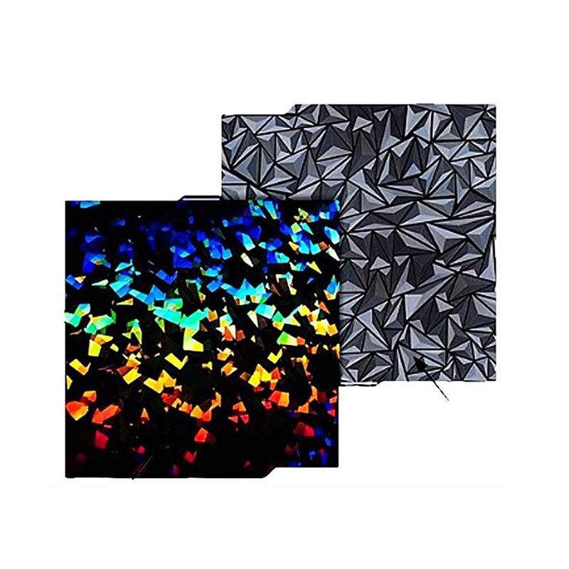 PEO Diamond Shattered Sticker Build Plate 260x271mm Scraper Free 3D Printer Bed - Image 2