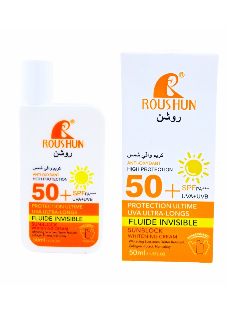 ROUSHUN High Antioxidant Liquid Sunscreen SPF 50+ 50ml