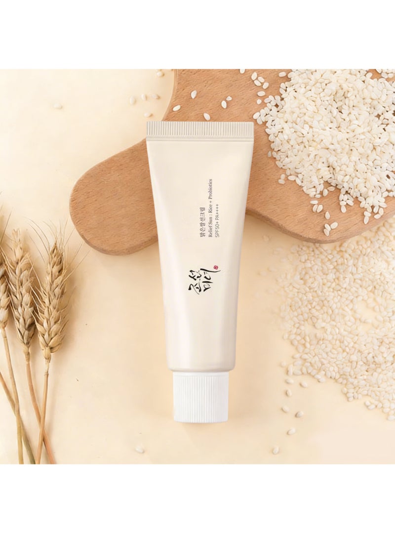 Relief Sun 50ml - Rice + Probiotics | SPF50+ PA++++ Korean Sunscreen