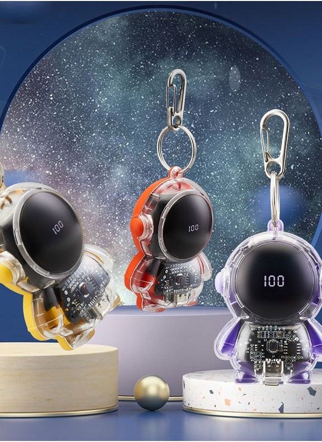 Portable Astronaut-shaped Keychain Charging Treasure , 1500mAh Ultra-Compact Power Bank Small Battery Pack Charger Compatible（Yellow） - pzsku/Z818D05C04828629026A2Z/45/_/1683859833/fdd35c92-b0d9-4127-aa33-fdb4cce4eb23