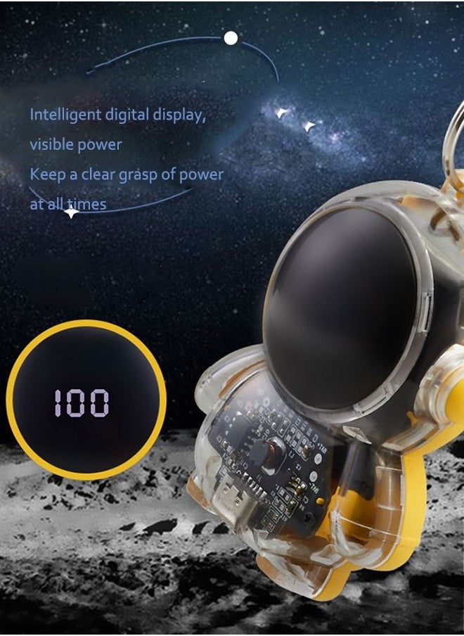 Portable Astronaut-shaped Keychain Charging Treasure , 1500mAh Ultra-Compact Power Bank Small Battery Pack Charger Compatible（Yellow） - pzsku/Z818D05C04828629026A2Z/45/_/1683859834/fdc2903c-1a5f-46c1-8455-8ed853fbb379