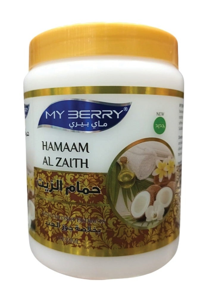 ماي بيري حمام الزيت كريم بخلاصة جوز الهند 1000 مل