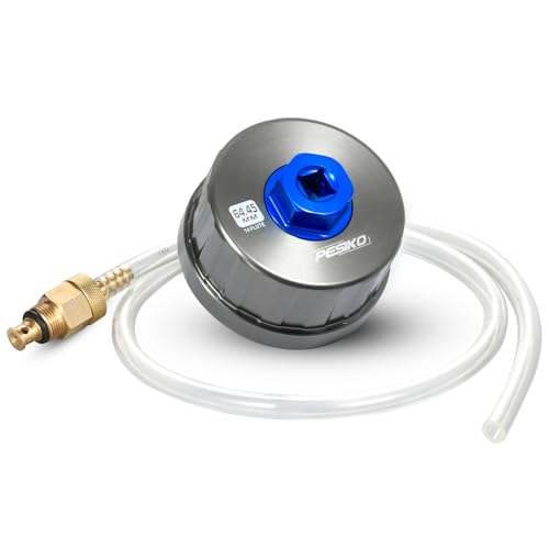 PESIKO 64mm Oil Filter Wrench and Drain Hose for Toyota, Lexus and Scion 2.0-5.7L Engine Cartridge Style Oil Filter Remover Tool - Image 1
