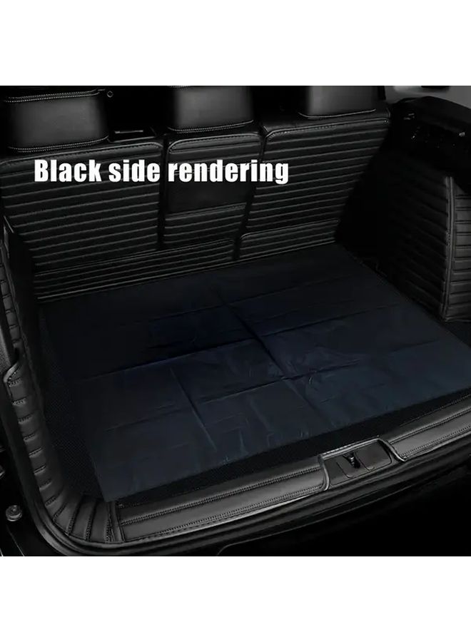 Black Universal Trunk Mat for Car Cargo Pet Protection Liner - Image 2