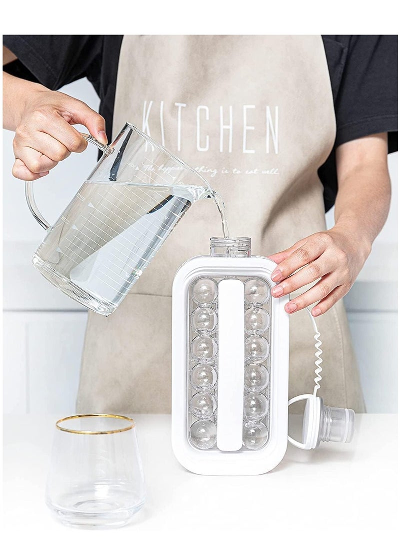 Ice Cube Molds 2 in 1 Portable Ice Ball Maker Easy to Make 17 Grids Reusable& Easy operation Suitable for Home Party Beer Whiskey Juice Champagne - Image 4