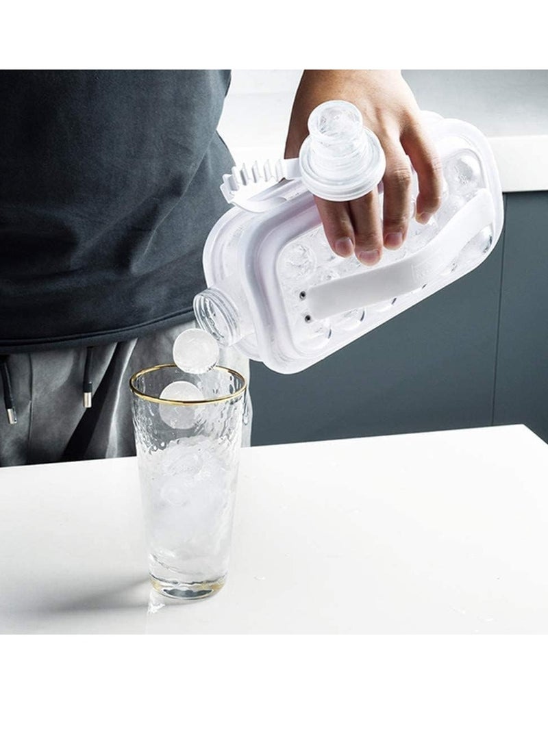 Ice Cube Molds 2 in 1 Portable Ice Ball Maker Easy to Make 17 Grids Reusable& Easy operation Suitable for Home Party Beer Whiskey Juice Champagne - Image 5