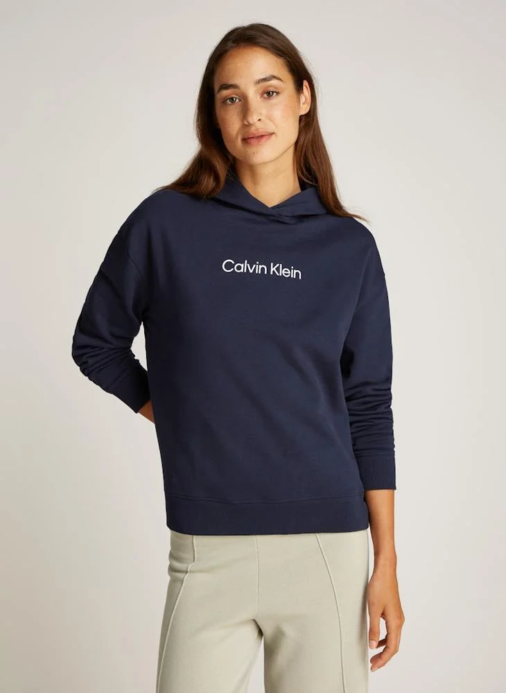 CALVIN KLEIN Logo Drawstring Hoodie