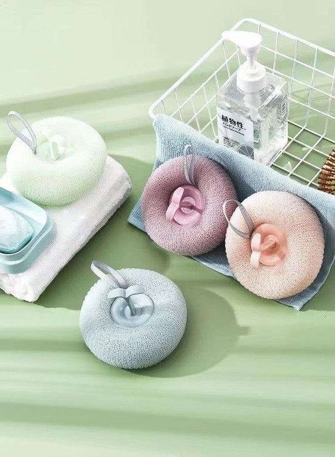 AVMPHD Loofah Bath Sponge Body Scrubber Mesh for Men Women | 2-in-1 Bath Super Soft Suction Cup Bath Brush, Bath Shower Loofah Sponge, Exfoliating Bath Sponge Cleaning Brush for Body - Image 3