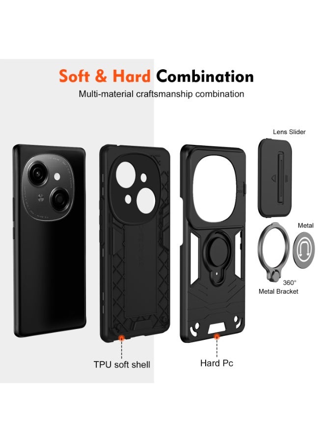 عام غطاء تكنو سبارك جو 2025 - هيكل PC صلب رفيع مع TPU مضاد للصدمات، غطاء مات مع حامل حلقي وواقي كاميرا منزلق - Image 4