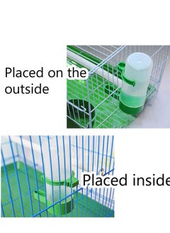 SYOSI Bird Feeder Automatic Water Bottle Drinker Container Food Dispenser Pet Plastic Waterer Clip for Parrots Hanging in Cage Budgie  - Image 3