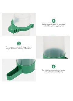 SYOSI Bird Feeder Automatic Water Bottle Drinker Container Food Dispenser Pet Plastic Waterer Clip for Parrots Hanging in Cage Budgie  - Image 5