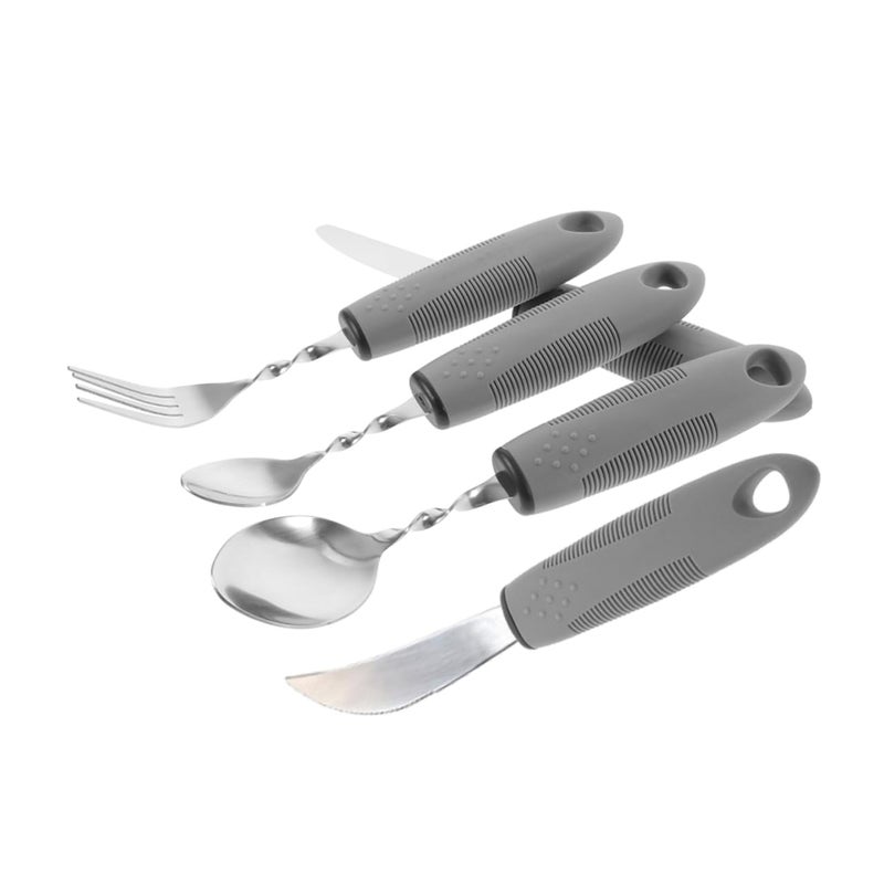 Adaptive Eating Utensils for Elderly and Disabled Easy Grip Silverware Set - Image 2