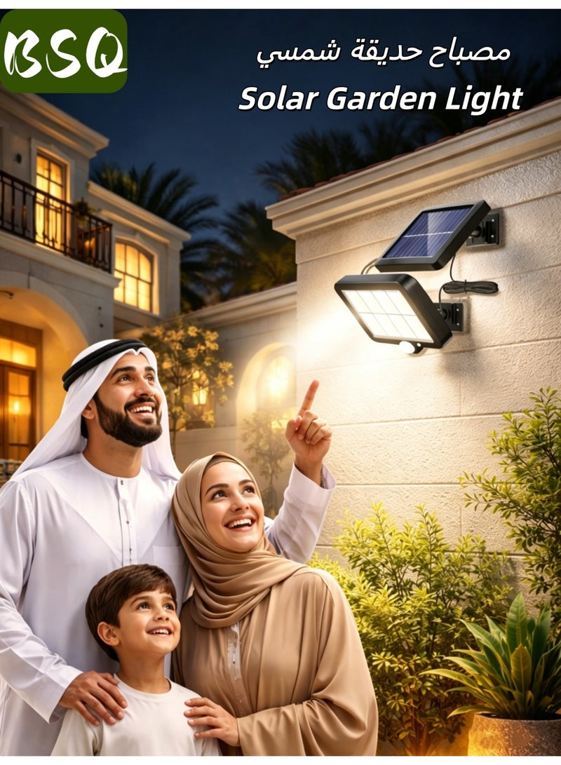 BSQ Split Solar Street Light, Motion Sensor 3 Modes, IP65 Waterproof Dustproof, Zero Electricity Bill for Villa Garden, Desert Farm & Power Outage - Image 1
