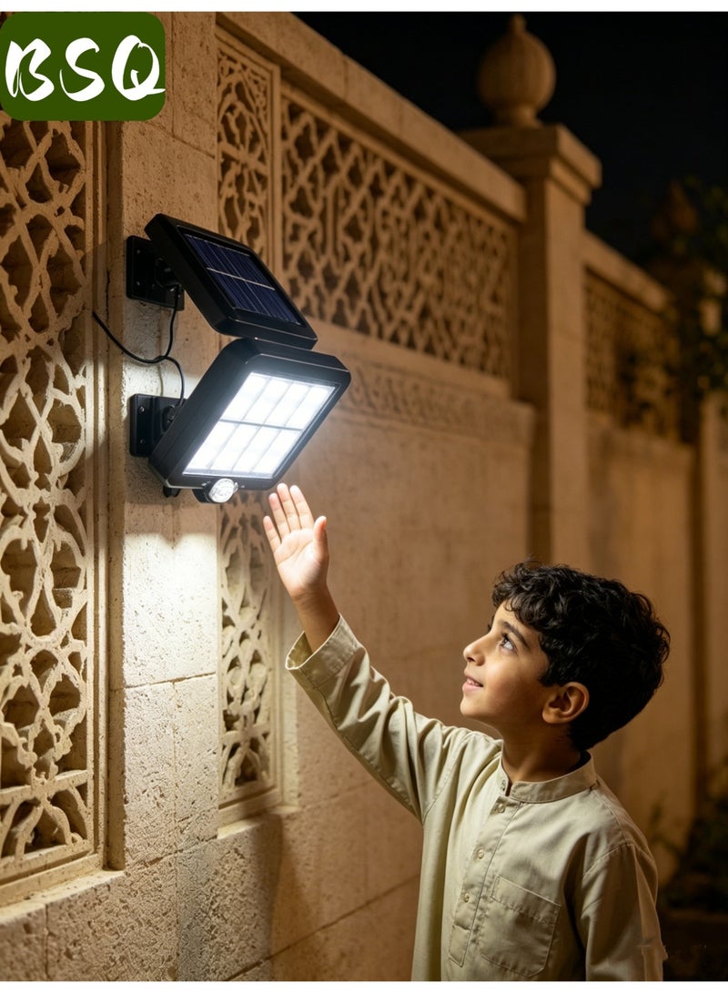 BSQ Split Solar Street Light, Motion Sensor 3 Modes, IP65 Waterproof Dustproof, Zero Electricity Bill for Villa Garden, Desert Farm & Power Outage - Image 4