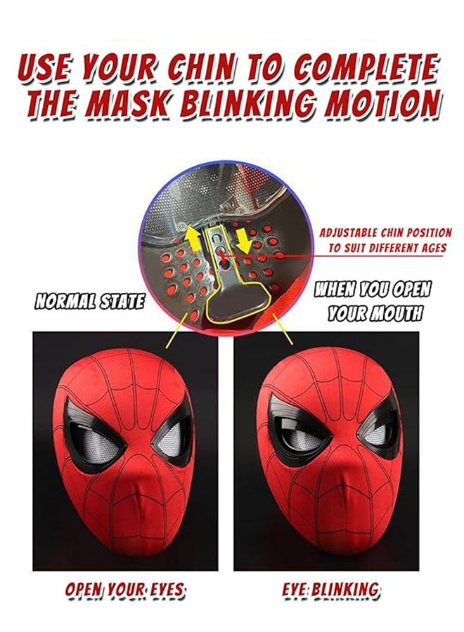 Spider Hero Mask, Controlling Mechanical Blinking, Realistic Spider Superhero Mask Cosplay - Image 2