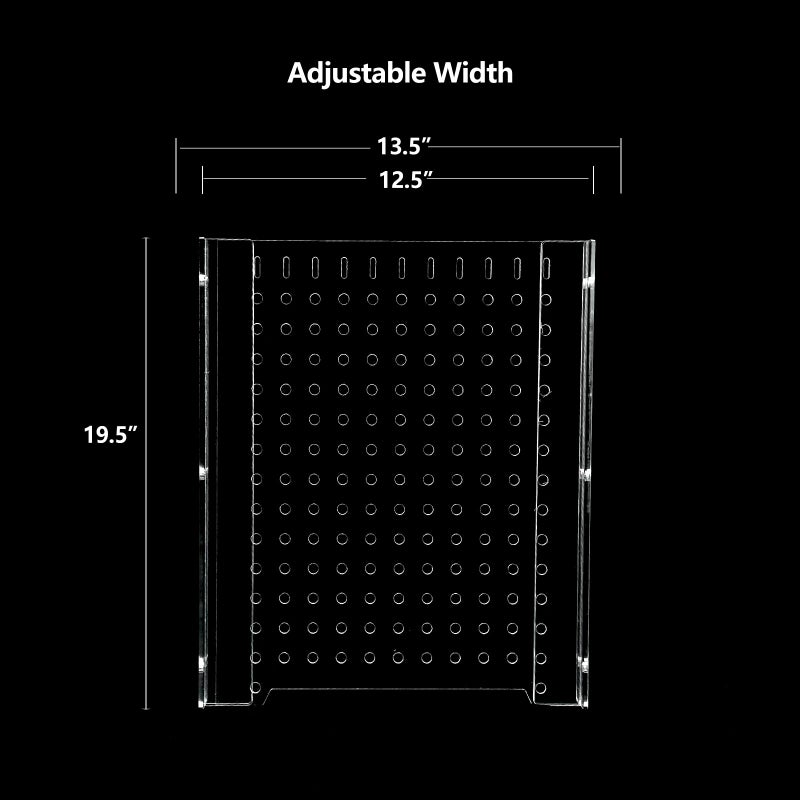 CLarellara Acrylic Fish Tank Divider,10/15/20/55/75/125Gallon Tank Divider,Adjustment Clear Fish Tank Separator Set with Suction Cups (55 Gallon) - Image 5