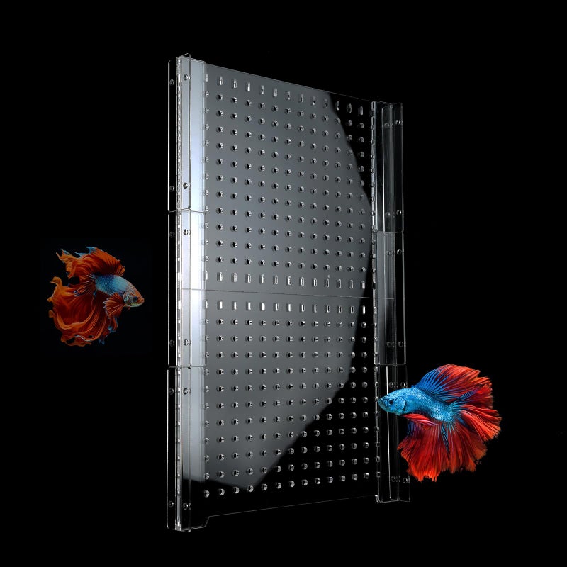 CLarellara Acrylic Fish Tank Divider,10/15/20/55/75/125Gallon Tank Divider,Adjustment Clear Fish Tank Separator Set with Suction Cups (55 Gallon) - Image 1