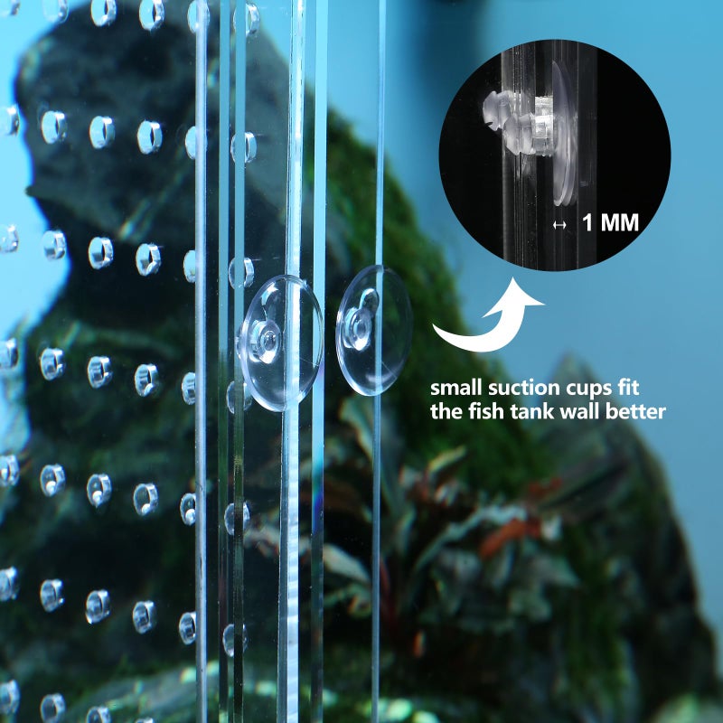 CLarellara Acrylic Fish Tank Divider,10/15/20/55/75/125Gallon Tank Divider,Adjustment Clear Fish Tank Separator Set with Suction Cups (55 Gallon) - Image 4