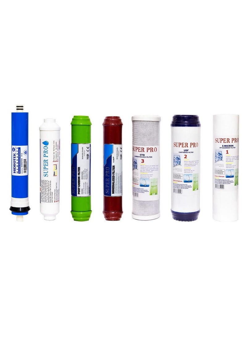 7 Stage Filter Set For Home Desalination Devices