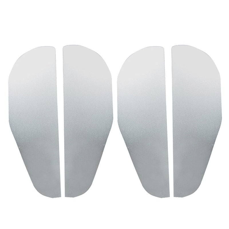 Aluminum Alloy Car Side Mirror Rain Guards 4pcs Set Easy Install Splash Protection - Image 2