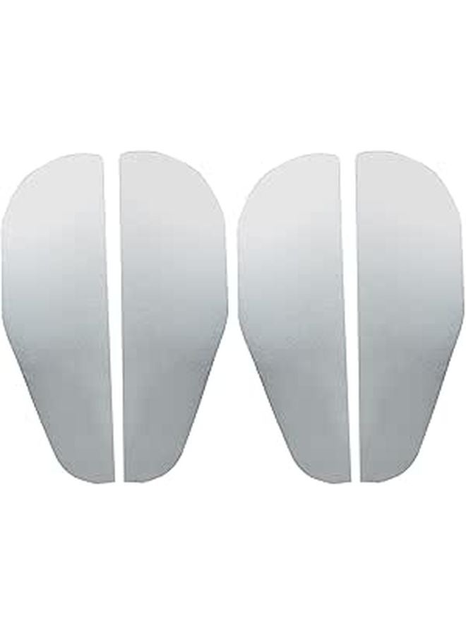 Aluminum Alloy Car Side Mirror Rain Guards 4pcs Set Easy Install Splash Protection - Image 1