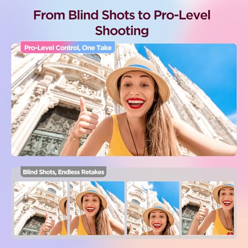 BrexLink Phone Vlog Selfie Monitor Screen, Exclusive Outdoor AMOLED HD Display, Sunlight Visible, Fully Unlock Your iPhone Rear Camera for Vlogging, Recording, and Live Streaming, Compatible with iPhone - Image 3
