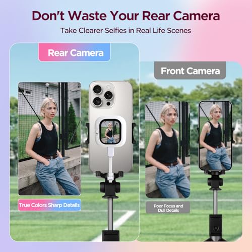 BrexLink Phone Vlog Selfie Monitor Screen, Exclusive Outdoor AMOLED HD Display, Sunlight Visible, Fully Unlock Your iPhone Rear Camera for Vlogging, Recording, and Live Streaming, Compatible with iPhone - Image 2