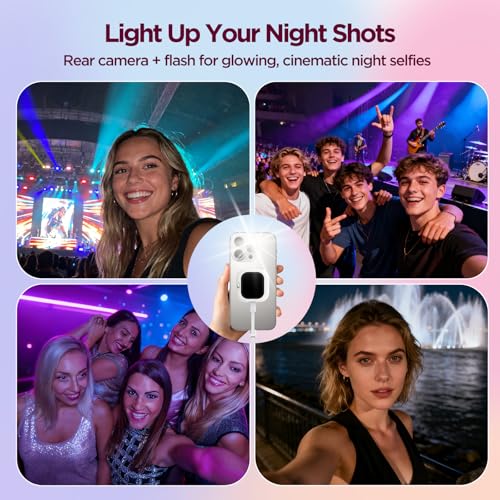 BrexLink Phone Vlog Selfie Monitor Screen, Exclusive Outdoor AMOLED HD Display, Sunlight Visible, Fully Unlock Your iPhone Rear Camera for Vlogging, Recording, and Live Streaming, Compatible with iPhone - Image 5