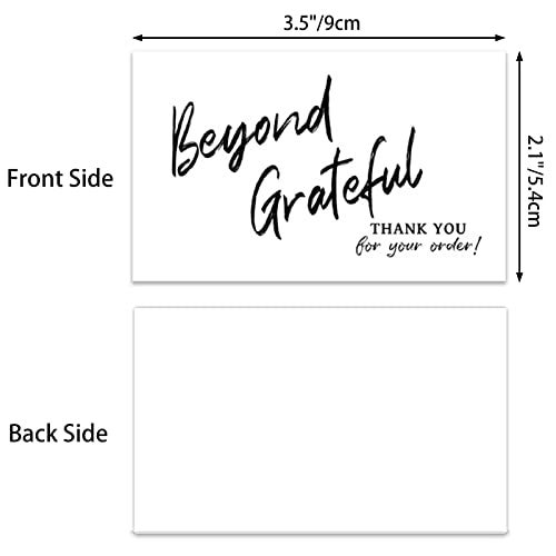 SCORYULE 300PCS Thank You For Supporting My Business Cards, 6 Styles-2" x 3.5" Small Customer Appreciation Card for Shop, Online Retailers, Business Supplies and Local Stores - Image 3