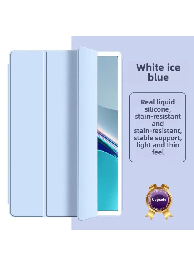 Generic - Suitable For Huawei Tablet Protective Case Matepad11.5s Protective Case 13.2/11air11.5 "9 Glory M6x-Color:[white Ice Blue] The Surface Cover Has High Suction Power★Resistant To Dirt And Stains★Stable Support★Light And Thin Feel-Applicable Models:Honor Tablet 9 Pro ( 12.1inch ) - Image 1