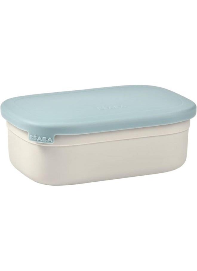 Stainless Steel Lunch Box Velvet Grey And Baltic Blue