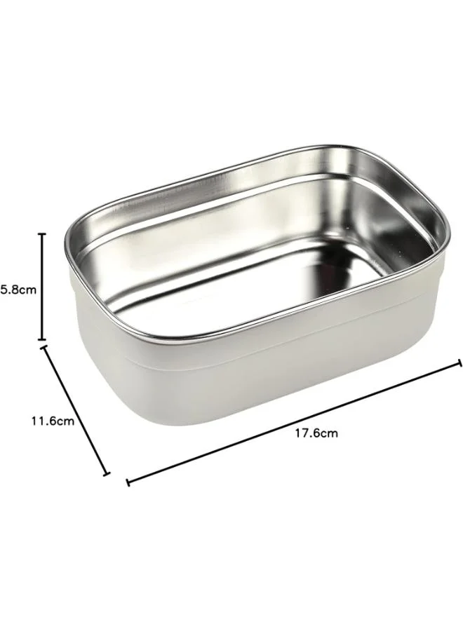 BEABA Stainless Steel Lunch Box Velvet Grey And Baltic Blue