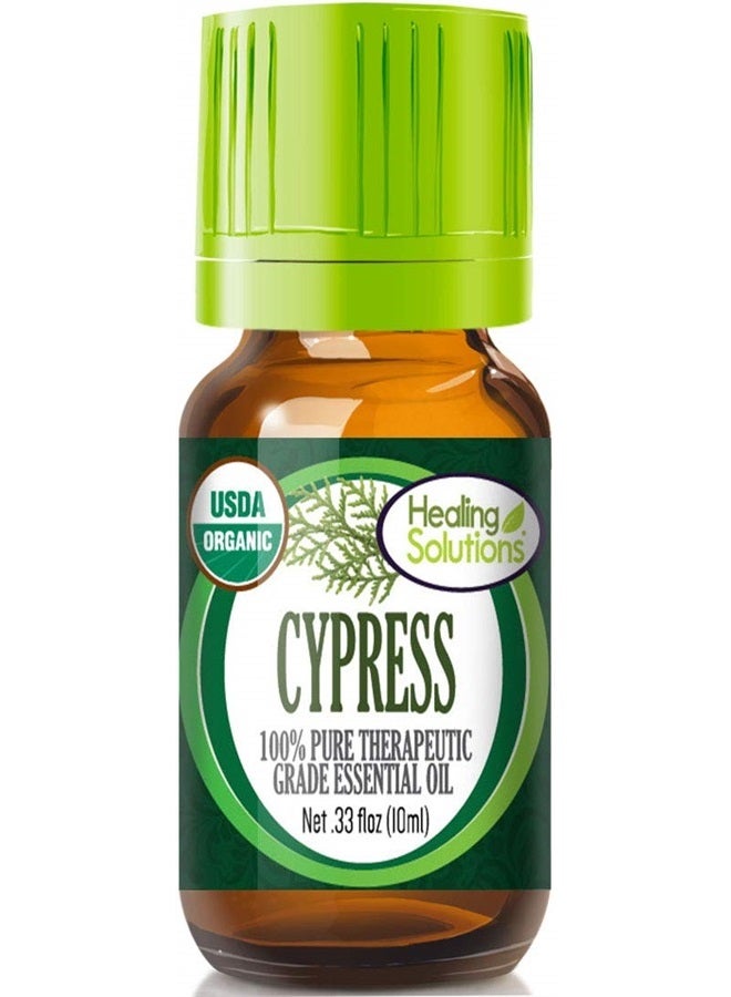 Healing Solutions Organic 10ml Oils - Cypress Essential Oil - 0.33 Fluid Ounces - Image 1