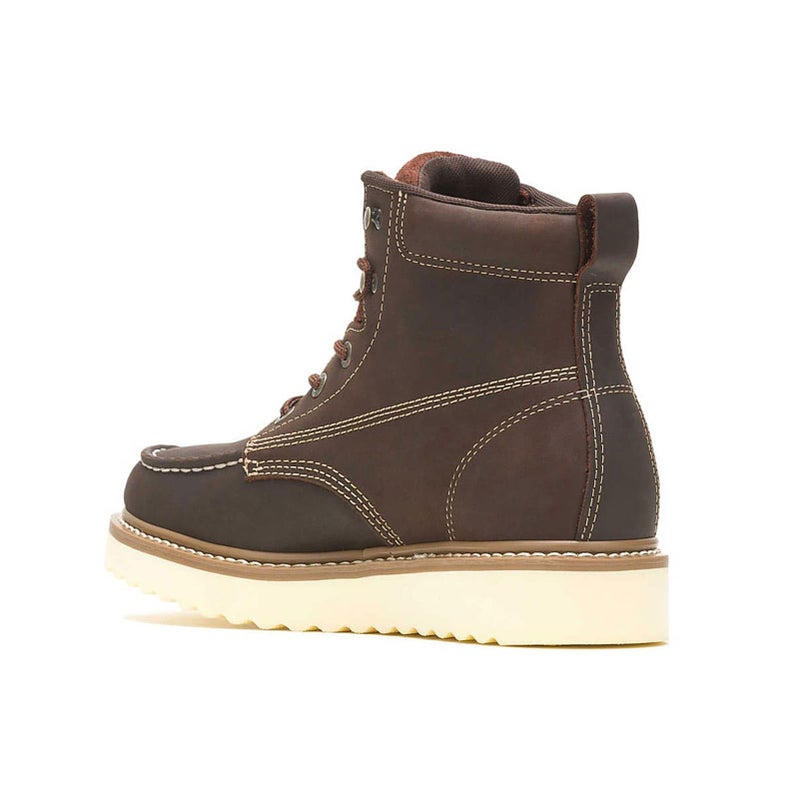 Wolverine Men's Loader 6" Soft Toe Wedge Work Boot, Brown, 10.5 M US - Image 3