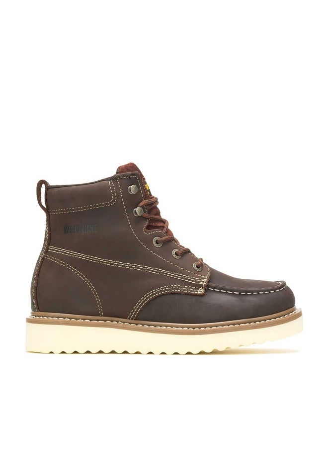 Wolverine Men's Loader 6" Soft Toe Wedge Work Boot, Brown, 10.5 M US - Image 1