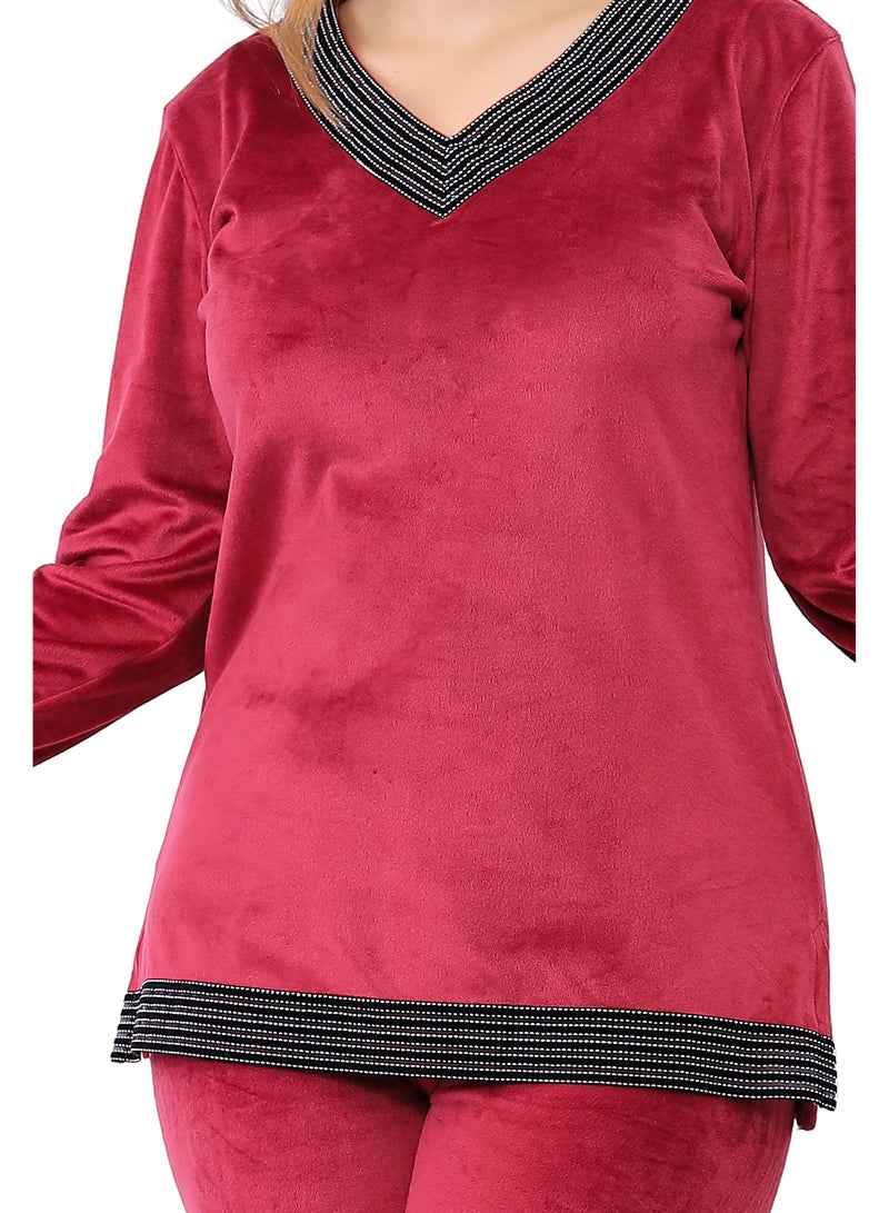 Dadoush Women's pajamas, trousers and a winter blouse for a warm winter and a lot of elegance and beauty.  - Image 2