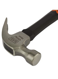 BLACK+DECKER Fiber Glass Hammer Handle Claw 16Oz-450G  - Image 2