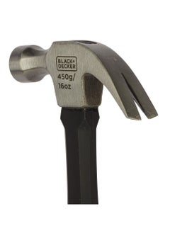 BLACK+DECKER Fiber Glass Hammer Handle Claw 16Oz-450G  - Image 3