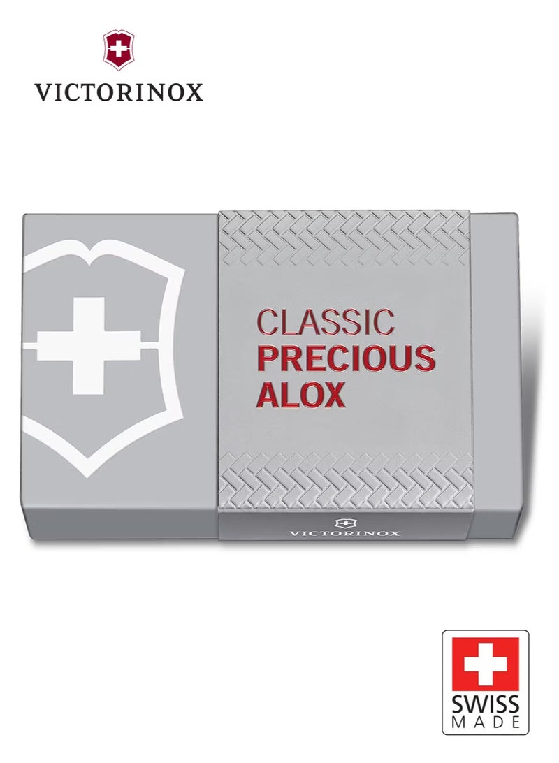 Victorinox 0.6221.401G Classic SD Precious Alox Iconic Red | Compact Swiss Pocket Knife with Multi-Functionality | Durable Alox Body, Versatile Tools for Everyday Use and Outdoor Adventures - Image 5