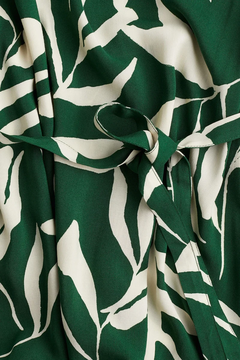 H&M Balloon-sleeved maxi dress